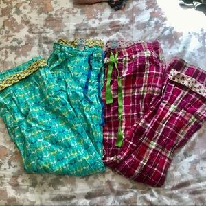 2 pairs! Jane & Bleecker Pajama Pants